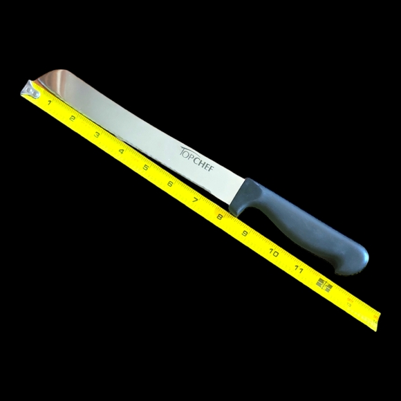7 Top Chef Cutlery Kitchen Knives Black Handle Grip Stainless Steel Like NWOT - Picture 7 of 12